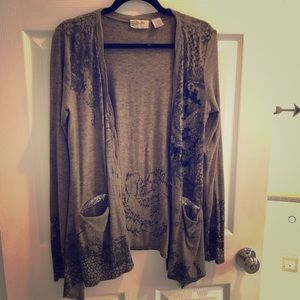 Printed/Embellished Cardigan